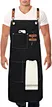 The cross back apron is designed to accommodate a wide range of individuals, measuring at 27 inches wide and 29 inches tall. The kitchen apron is suitable for both men and women, ranging from 5 feet to 7 feet in height.